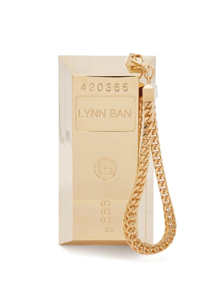 Lynn Ban Bullion Bar Gold-plated Wristlet Bag