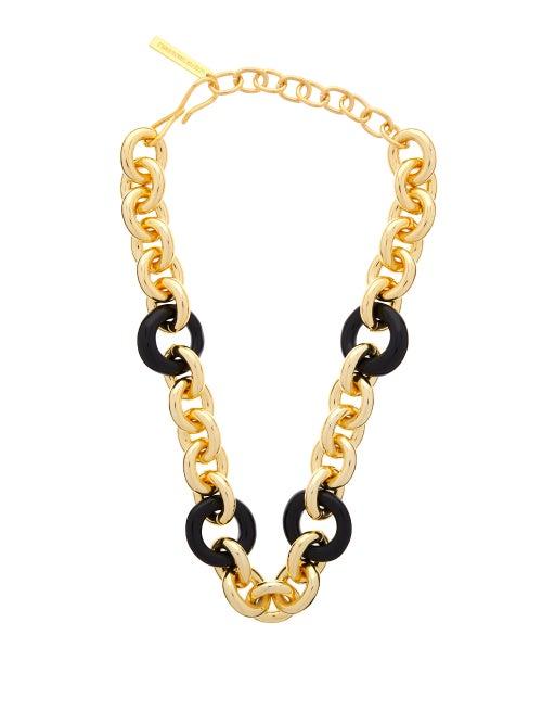 Matchesfashion.com Lizzie Fortunato - Zodiac Collar Chain Necklace - Womens - Gold