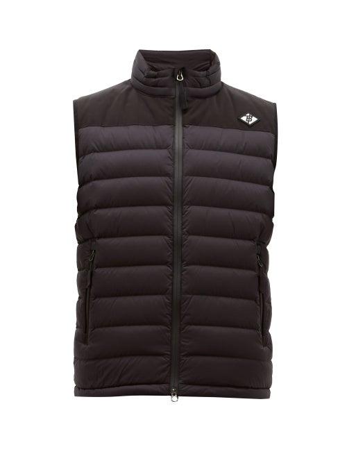 Matchesfashion.com Burberry - Tb Logo Quilted Down Gilet - Mens - Black