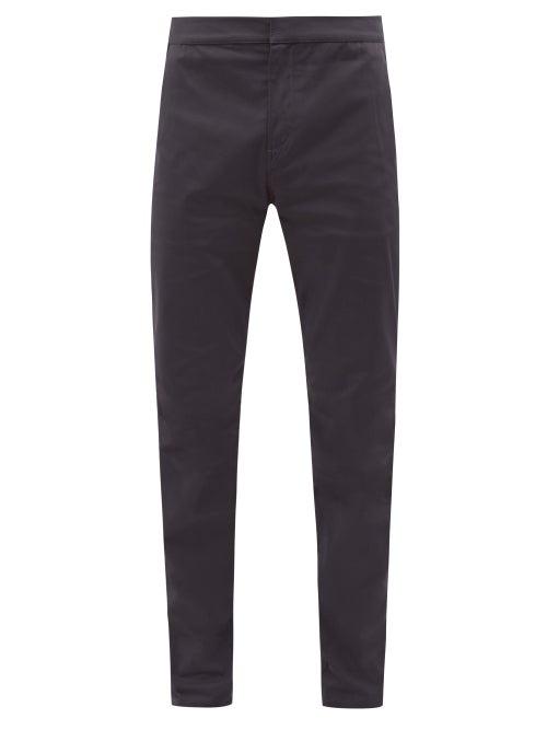 Orlebar Brown - Campbell Avalon Cotton-blend Twill Trousers - Mens - Grey