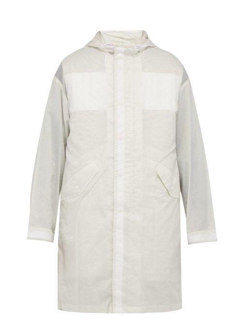 Matchesfashion.com Helmut Lang - Parachute Double Layer Semi Sheer Parka - Mens - White