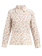 Matchesfashion.com D'ascoli - Tabriz Floral Print Cotton Shirt - Womens - Yellow Print