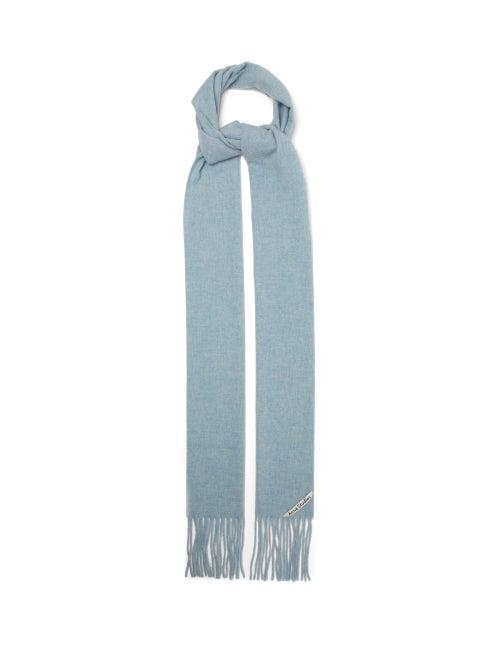 Matchesfashion.com Acne Studios - Canada Skinny Wool Scarf - Womens - Blue