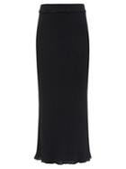 Ladies Rtw Altuzarra - Turley High-rise Ribbed Midi Skirt - Womens - Black