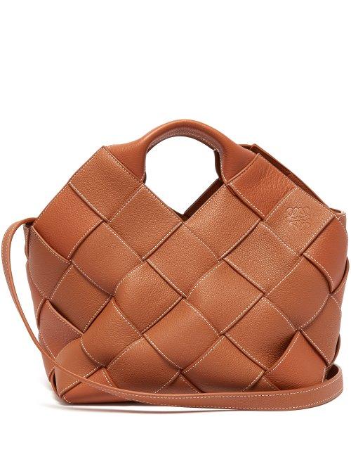 Matchesfashion.com Loewe - Woven Leather Tote - Womens - Tan