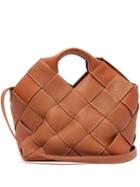 Matchesfashion.com Loewe - Woven Leather Tote - Womens - Tan