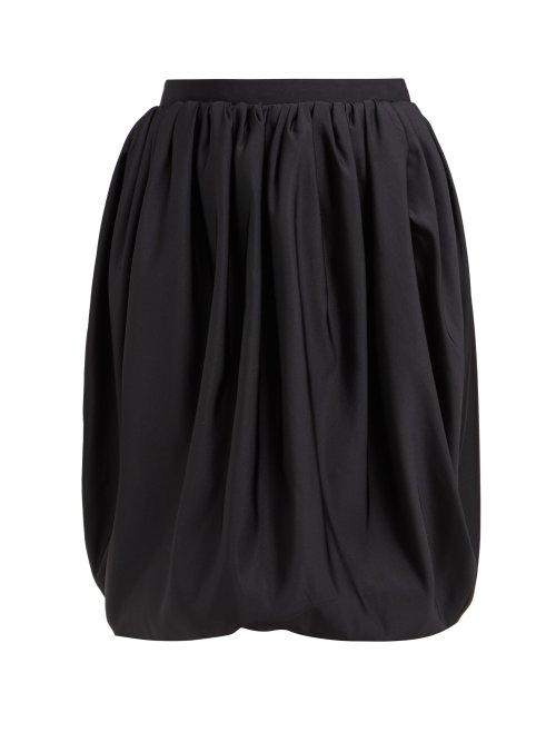 Matchesfashion.com Calvin Klein 205w39nyc - Gathered High Rise Bubble Hem Skirt - Womens - Black