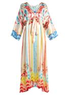 Temperley London Nymph Abstract-print Silk Dress