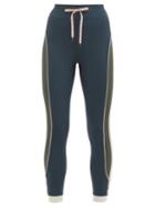 Matchesfashion.com The Upside - Himalaya High-rise Striped Leggings - Womens - Blue