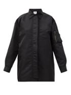 Matchesfashion.com Vetements - Pocket-sleeve Taffeta Shirt - Womens - Black