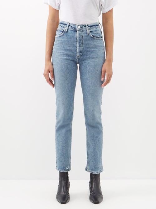 Citizens Of Humanity - Sabine High-rise Straight-leg Jeans - Womens - Light Indigo