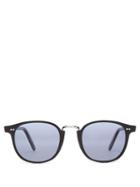 Matchesfashion.com Cutler And Gross - Round Frame Acetate Sunglasses - Mens - Black