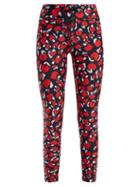 Matchesfashion.com The Upside - Paintbox Print Cropped Leggings - Womens - Red Print