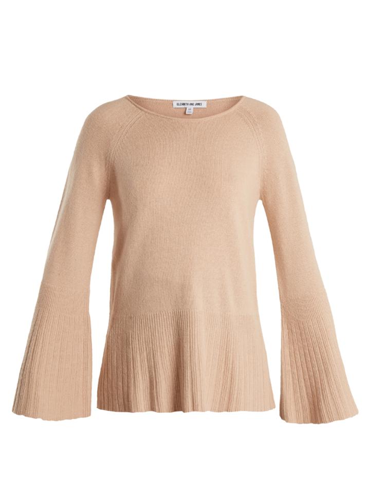Elizabeth And James Clarette Wide-sleeve Knit Sweater