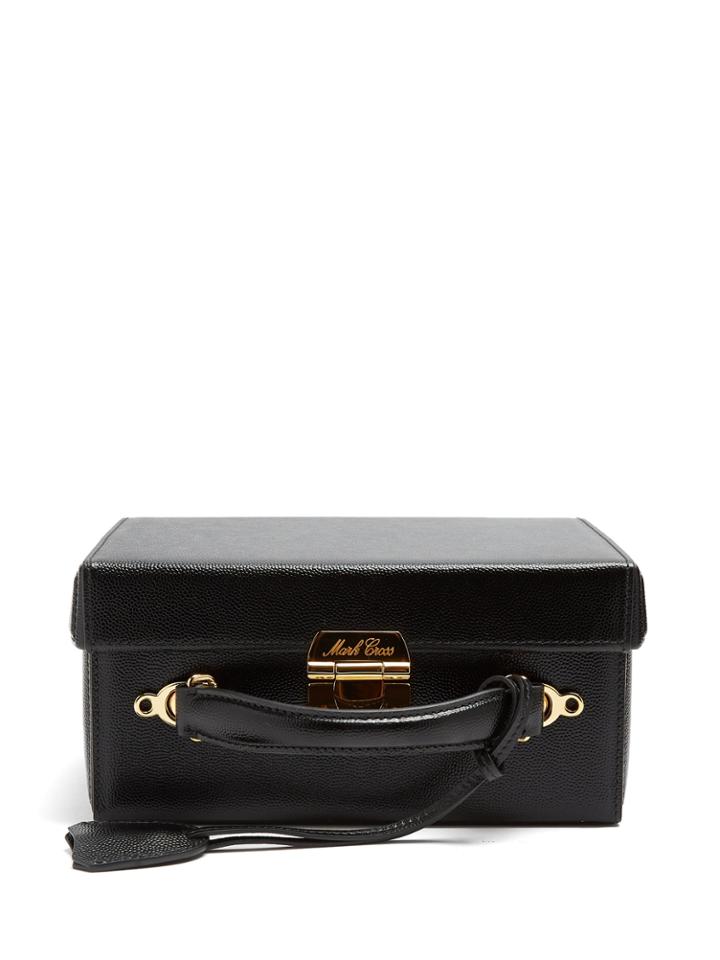Mark Cross Grace Large Pebble-leather Box Bag