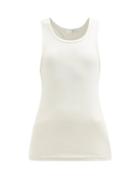 The Row - Glaura Scoop-neck Cotton-jersey Tank Top - Womens - White