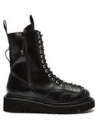 Toga Virilis - Zip Tread-sole Leather Boots - Mens - Black