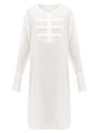 Matchesfashion.com Loup Charmant - Heron Cotton-voile Tunic Dress - Womens - White