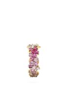 Matchesfashion.com Ana Khouri - 18kt Gold, Diamond & Sapphire Single Earring - Womens - Pink