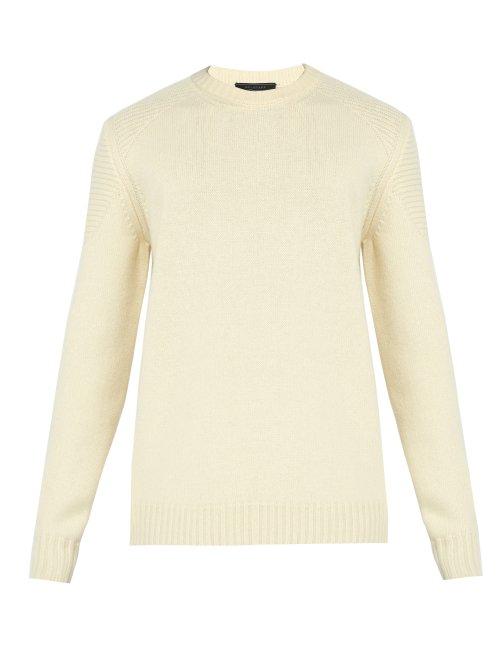 Matchesfashion.com Belstaff - South View Wool Blend Sweater - Mens - White
