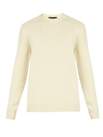 Matchesfashion.com Belstaff - South View Wool Blend Sweater - Mens - White