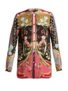 Matchesfashion.com Etro - Elsa Floral Print Silk Blouse - Womens - Black Print