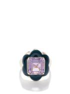 Bea Bongiasca - Give Them Flowers Amethyst, Enamel & 9kt Gold Ring - Womens - Green Multi