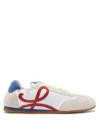 Matchesfashion.com Loewe - Ballet Runner Nylon And Leather Trainers - Mens - White Multi