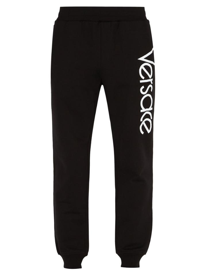 Versace Logo-print Tapered-leg Track Pants