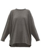 Matchesfashion.com Eskandar - Boat-neck Cashmere Sweater - Womens - Dark Grey