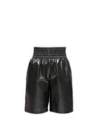 Matchesfashion.com Bottega Veneta - Elasticated-waist Leather Shorts - Womens - Black