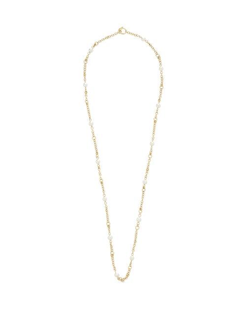 Matchesfashion.com Spinelli Kilcollin - Pearl & 18kt Gold Chain Necklace - Womens - Pearl