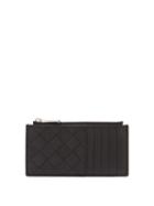 Matchesfashion.com Bottega Veneta - Intrecciato Zipped Leather Cardholder - Mens - Black