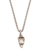 Gucci Anger Forest Wolf 925 Sterling Silver Necklace