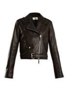 Matchesfashion.com The Row - Perlin Leather Biker Jacket - Womens - Black