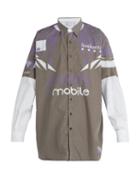 Matchesfashion.com Vetements - Printed Cotton Shirt - Mens - Grey