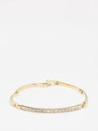 Luis Morais - Id Link Diamond & 14kt Gold Bracelet - Mens - Gold