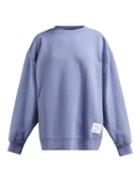 Matchesfashion.com Acne Studios - Fyona Loose Fit Cotton Jersey Sweatshirt - Womens - Blue