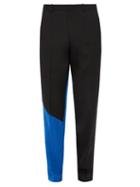 Matchesfashion.com Vetements - Contrast Panel Straight Leg Trousers - Mens - Black Blue