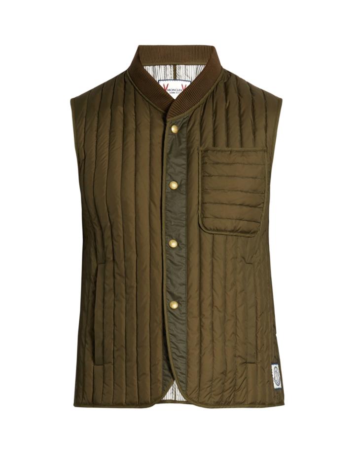 Moncler Gamme Bleu Logo-patch Quilted-down Gilet