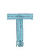 Matchesfashion.com Pippa Holt - Fringed Handwoven Cotton Belt - Womens - Light Blue