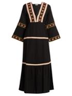 Daft Istanbul Embroidered Cotton Dress