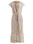 Matchesfashion.com Missoni Mare - Lurex Striped Knitted Mesh Cover Up - Womens - Multi