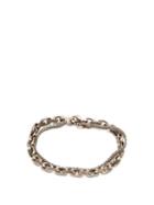 Matchesfashion.com Title Of Work - Marco Mesh And Flat Cable Sterling Silver Bracelet - Mens - Silver Multi