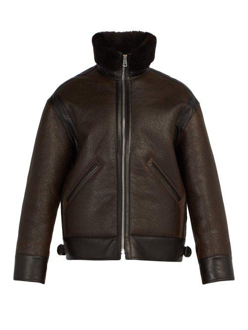 Matchesfashion.com Lemaire - Shearling Jacket - Mens - Brown