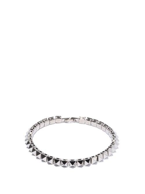Matchesfashion.com Valentino Garavani - Rockstud Metal Bracelet - Mens - Silver