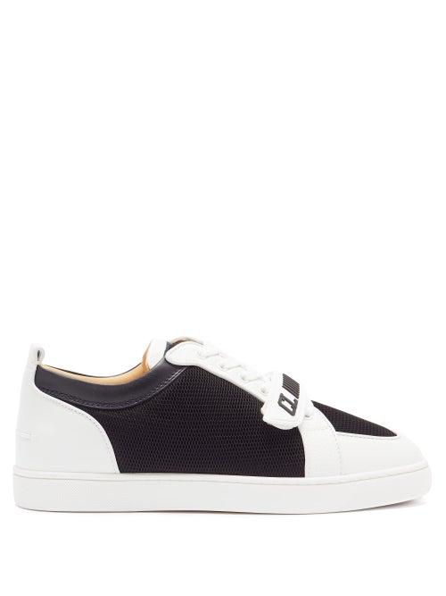Matchesfashion.com Christian Louboutin - Rantulow Mesh And Leather Trainers - Mens - Multi