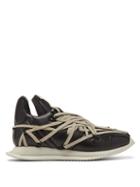 Matchesfashion.com Rick Owens - Maximal Runner Laced Leather Trainers - Mens - Black Multi