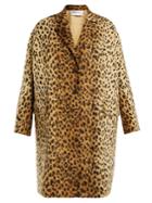 Valentino Leopard-print Wool-blend Coat