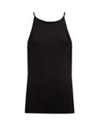 Matchesfashion.com The Row - Liana Cotton Blend Tank Top - Womens - Black